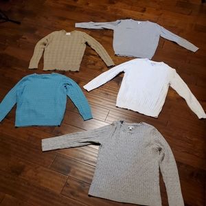 Cable SWEATER Bundle(5) Sz MED